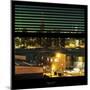 View from the Window - Night Skyline - New York City-Philippe Hugonnard-Mounted Photographic Print