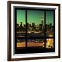 View from the Window - Night Skyline - New York City-Philippe Hugonnard-Framed Photographic Print