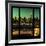 View from the Window - Night Skyline - New York City-Philippe Hugonnard-Framed Photographic Print