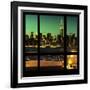 View from the Window - Night Skyline - New York City-Philippe Hugonnard-Framed Photographic Print