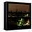 View from the Window - Night Skyline - New York City-Philippe Hugonnard-Framed Stretched Canvas