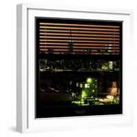 View from the Window - Night Skyline - New York City-Philippe Hugonnard-Framed Photographic Print