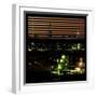 View from the Window - Night Skyline - New York City-Philippe Hugonnard-Framed Photographic Print