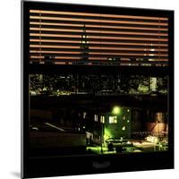 View from the Window - Night Skyline - New York City-Philippe Hugonnard-Mounted Photographic Print