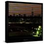 View from the Window - Night Skyline - New York City-Philippe Hugonnard-Stretched Canvas