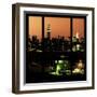 View from the Window - Night Skyline - New York City-Philippe Hugonnard-Framed Photographic Print