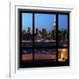 View from the Window - Night Skyline - New York City-Philippe Hugonnard-Framed Photographic Print