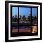 View from the Window - Night Skyline - New York City-Philippe Hugonnard-Framed Photographic Print