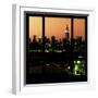 View from the Window - Night Skyline - New York City-Philippe Hugonnard-Framed Photographic Print