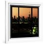 View from the Window - Night Skyline - New York City-Philippe Hugonnard-Framed Photographic Print