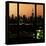 View from the Window - Night Skyline - New York City-Philippe Hugonnard-Stretched Canvas