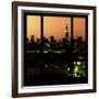 View from the Window - Night Skyline - New York City-Philippe Hugonnard-Framed Photographic Print