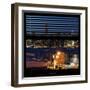 View from the Window - Night Skyline - New York City-Philippe Hugonnard-Framed Photographic Print