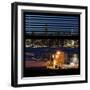 View from the Window - Night Skyline - New York City-Philippe Hugonnard-Framed Photographic Print