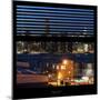 View from the Window - Night Skyline - New York City-Philippe Hugonnard-Mounted Photographic Print