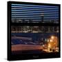 View from the Window - Night Skyline - New York City-Philippe Hugonnard-Stretched Canvas