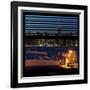 View from the Window - Night Skyline - New York City-Philippe Hugonnard-Framed Photographic Print