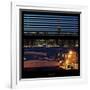 View from the Window - Night Skyline - New York City-Philippe Hugonnard-Framed Photographic Print