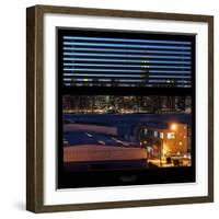 View from the Window - Night Skyline - New York City-Philippe Hugonnard-Framed Photographic Print