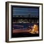 View from the Window - Night Skyline - New York City-Philippe Hugonnard-Framed Photographic Print