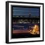 View from the Window - Night Skyline - New York City-Philippe Hugonnard-Framed Photographic Print