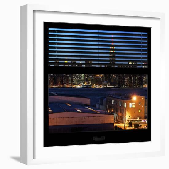 View from the Window - Night Skyline - New York City-Philippe Hugonnard-Framed Photographic Print