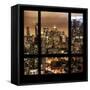 View from the Window - NYC Architecture-Philippe Hugonnard-Framed Stretched Canvas