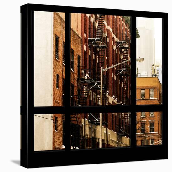 View from the Window - NYC Architecture-Philippe Hugonnard-Stretched Canvas