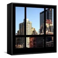 View from the Window - NYC Architecture-Philippe Hugonnard-Framed Stretched Canvas