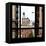 View from the Window - NYC Architecture-Philippe Hugonnard-Framed Stretched Canvas