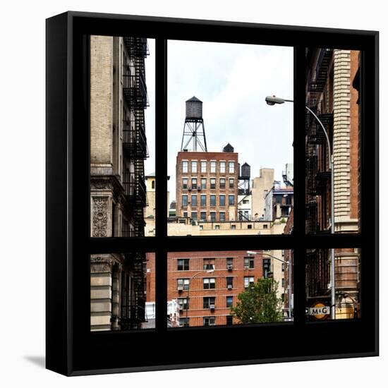 View from the Window - NYC Architecture-Philippe Hugonnard-Framed Stretched Canvas