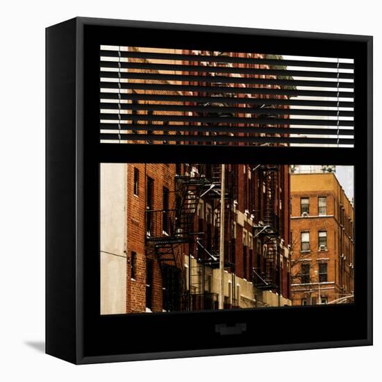 View from the Window - NYC Architecture-Philippe Hugonnard-Framed Stretched Canvas