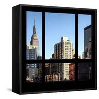 View from the Window - NYC Architecture-Philippe Hugonnard-Framed Stretched Canvas