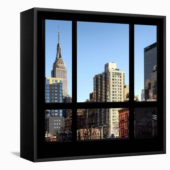 View from the Window - NYC Architecture-Philippe Hugonnard-Framed Stretched Canvas