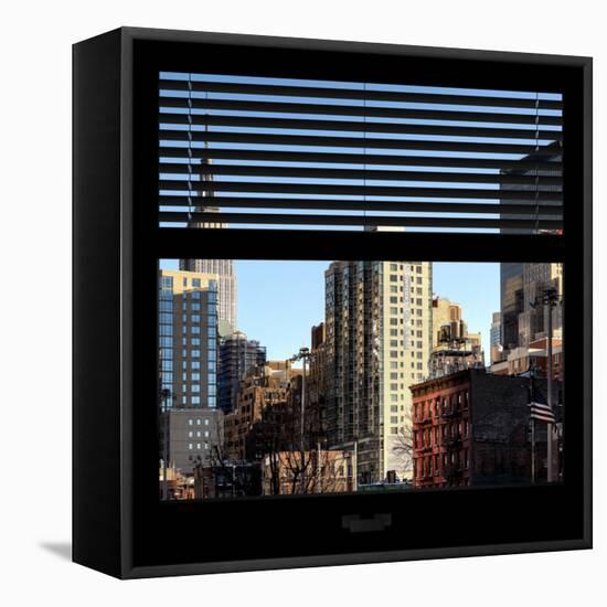 View from the Window - NYC Architecture-Philippe Hugonnard-Framed Stretched Canvas