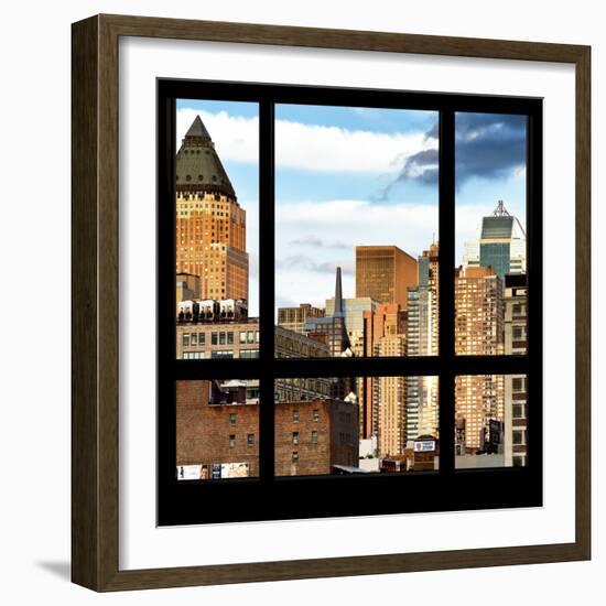 View from the Window - NYC Architecture-Philippe Hugonnard-Framed Photographic Print