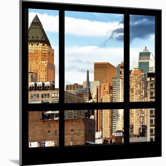 View from the Window - NYC Architecture-Philippe Hugonnard-Mounted Photographic Print