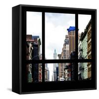 View from the Window - NYC Architecture-Philippe Hugonnard-Framed Stretched Canvas