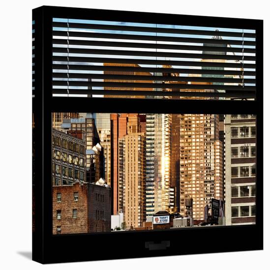 View from the Window - NYC Architecture-Philippe Hugonnard-Stretched Canvas