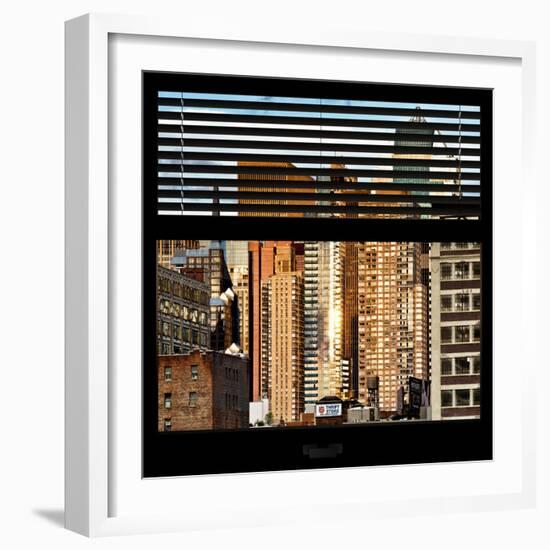 View from the Window - NYC Architecture-Philippe Hugonnard-Framed Photographic Print