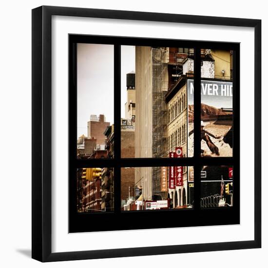 View from the Window - NYC Architecture-Philippe Hugonnard-Framed Photographic Print