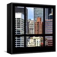 View from the Window - NYC Architecture-Philippe Hugonnard-Framed Stretched Canvas