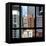 View from the Window - NYC Architecture-Philippe Hugonnard-Framed Stretched Canvas