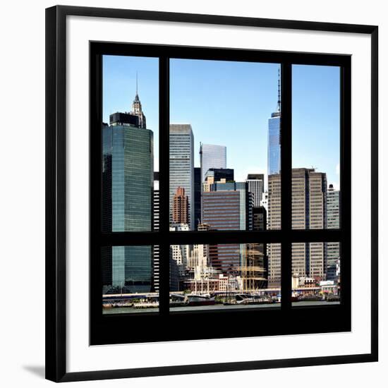 View from the Window - NYC Architecture-Philippe Hugonnard-Framed Photographic Print