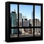 View from the Window - NYC Architecture-Philippe Hugonnard-Framed Stretched Canvas