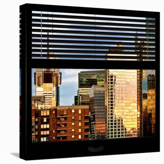 View from the Window - NYC Architecture-Philippe Hugonnard-Stretched Canvas