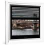 View from the Window - NYC City Bridge-Philippe Hugonnard-Framed Photographic Print