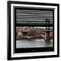 View from the Window - NYC City Bridge-Philippe Hugonnard-Framed Photographic Print