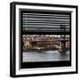 View from the Window - NYC City Bridge-Philippe Hugonnard-Framed Photographic Print