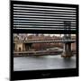 View from the Window - NYC City Bridge-Philippe Hugonnard-Mounted Photographic Print